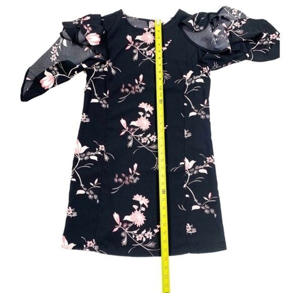 Leith Dress Unlined Bell Sleeve Floral Print Small Might Fit a Medium - Picture 9 of 13